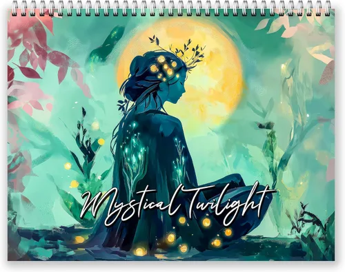 Vista 7 de Calendario de pared de crepúsculo místico 2026 - Paisajes de ensueño encantadores con vacaciones