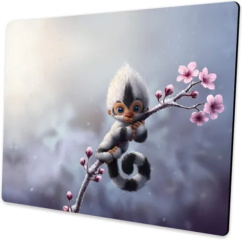 Vista 9 de Alfombrilla de mouse con diseño de flores 3D, alfombrilla de mouse personalizada para computadora portátil, accesorios de decoración de oficina