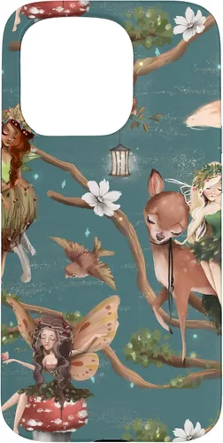 Vista 13 de iPhone 12/12 Pro Woodland Criatures - Carcasa para jardín de hadas