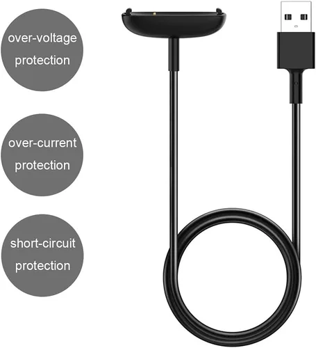 Vista 3 de Emilydeals Cargador para Fitbit Inspire 2, Ace 3 cable de carga USB de repuesto con cable de 3.3 pies para Fitbit Inpsire 2 y Ace 3 (1)