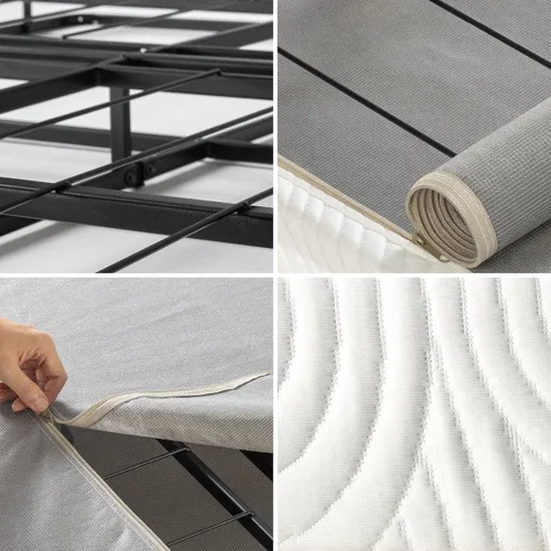 Vista 7 de Base somier para colchón perfil plegable bajo de 4 pulgadas Zinus, Acero