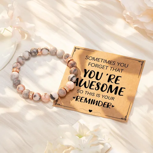 Vista 5 de UPROMI Pulsera para mujereshombres, regalos de cumpleaños para adolescentes, niñas, mujeres y ella