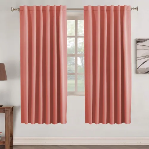 Vista 54 de Turquoize Cortinas Opacas con Aislamiento Térmico Paneles de Tratamiento de Ventanas con Bolsillo para Barra Paneles de Ventana para Ventanas