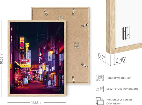 Vista 3 de HAUS AND HUES Póster de Tokio, arte de pared de neón de anime japonés, decoración urbana de luces de ciudad de Tokio, póster genial de Cyberpunk