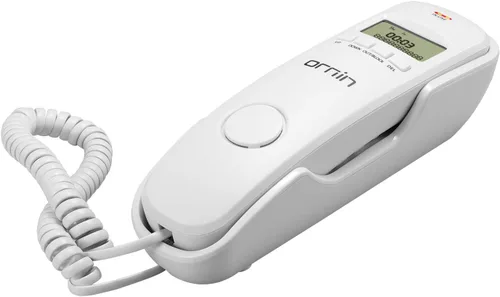 Vista 6 de Ornin T112 Trimline - Teléfono con cable con identificación de llamadas (Negro)