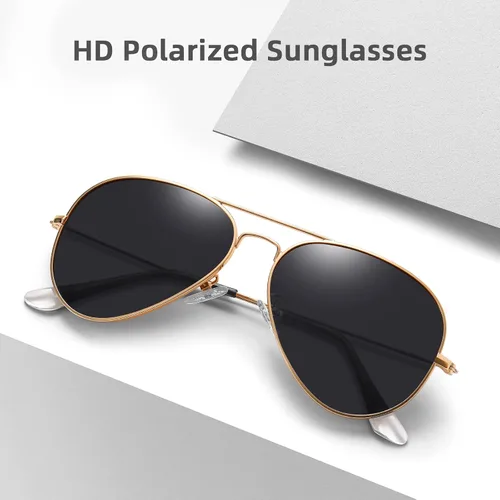 Vista 4 de MEETSUN Aviator Sunglasses for Men Women Driving Polarized UV400 Protection Metal Frame