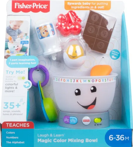 Vista 6 de Fisher-Price Laugh & Learn Magic Color - Cuenco para mezclar, jueguete músical para bebé