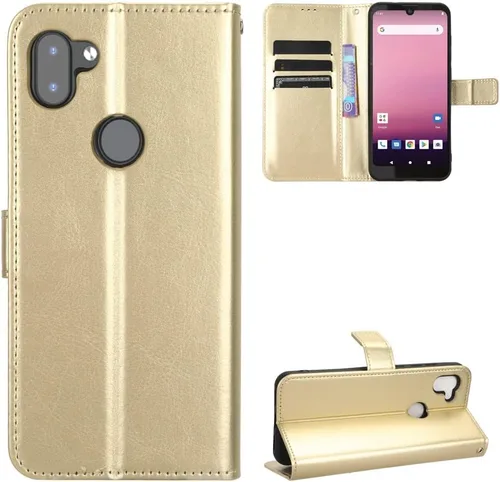 Vista 28 de Funda para Boost Mobile Celero 5G + Funda de piel con tapa para Boost Mobile Celero 5G Plus, color negro