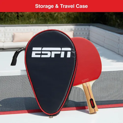 Vista 5 de ESPN Ping Pong Set, Table Tennis Ideal for Family Games and Game Night