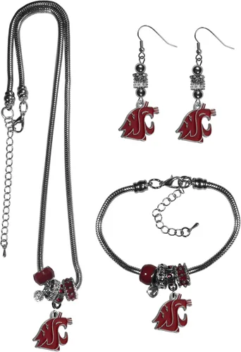 Vista 5 de Siskiyou Sports NCAA Euro Bead Jewelry - Juego de 3 piezas para mujer