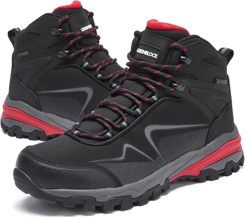 Vista 8 de NS - Botas de senderismo para hombre, impermeables, ligeras, para senderismo