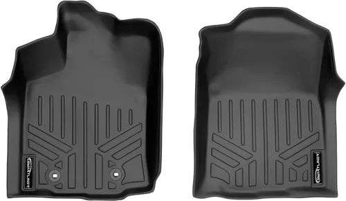 Vista 16 de SMARTLINER Juego de tapetes de piso de primera fila para Toyota Tacoma 2005-2011