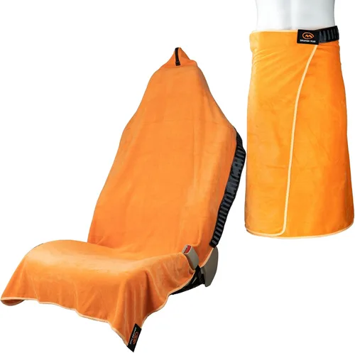 Vista 7 de Orange Mud Transition & Envoltorio para Asiento V2.0, Funda para Asiento Automotriz, Kilt Cambiable y Toalla Multiusos (Negro)
