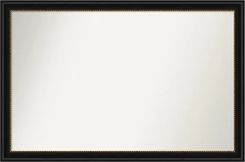 Vista 406 de Amanti Art Espejo personalizado, gran espejo de baño estrecho, espejo de pared o espejo de tocador de baño sobre el fregadero (24 x 24 pulgadas)