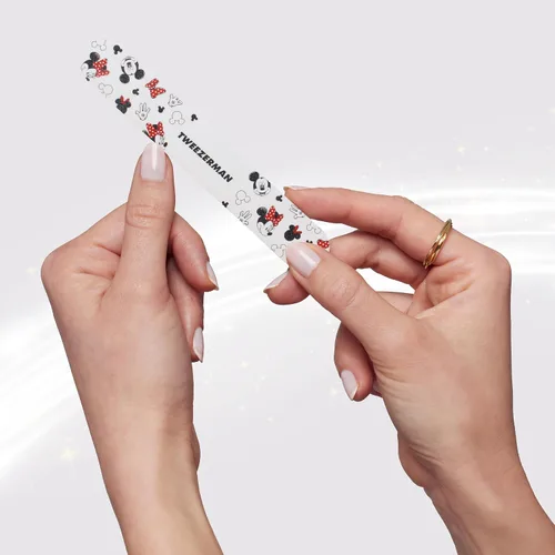 Vista 6 de Tweezerman Disney Mickey Mouse y Minnie Mouse - Limas de uñas esistibles para orejas (paquete de 3)