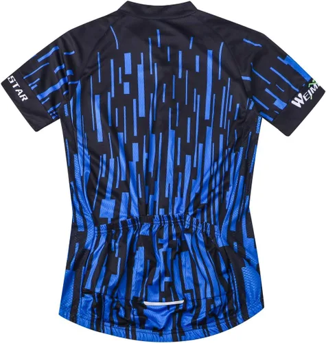 Vista 158 de Weimostar Hombre Ciclismo Jersey Manga Corta Bicicleta Ropa Multicolor Diamante