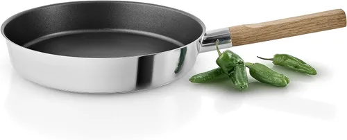 Vista 4 de Eva Solo Sartén de acero inoxidable de 8 pulgadas con estufa de inducción, antiadherente, apta para horno