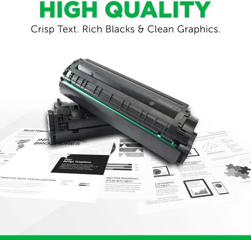 Vista 3 de Clover Cartucho de tóner remanufacturado de alto rendimiento (chip OEM reutilizado) de repuesto para HP 89Y (CF289Y) Negro, 10.96 x 2.66 x 8.42