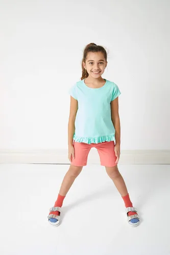 Vista 3 de KIDPIK Shorts for Girls - 2 Pack Kids 5 Pocket Knit Bermuda Spring or Summer Shorts