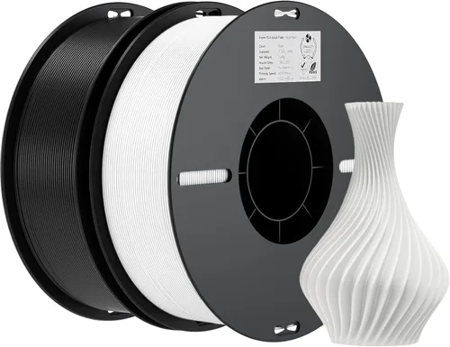 Vista 10 de Creality Filamento PLA de 0.069 pulgadas, paquete de 26.5 lbs, filamento de impresora 3D de alta precisión +/-0.001 in, extrusión consistente