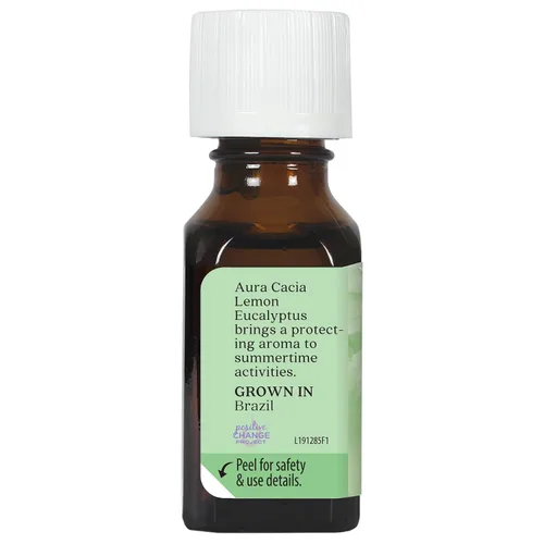 Vista 6 de Aura Cacia, Aceite esencial de eucalipto de limón, 0.5 onzas líquidas