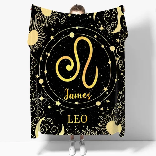 Vista 17 de Manta personalizada de acuario, manta de franela suave con horóscopo, acogedora y ligera para sofá y cama, regalo práctico, unisex, talla XS, 40 x