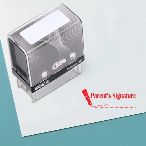 Vista 3 de Sello de goma autoentintado de la firma de los padres Mini Stationary P20 de la oficina de Colop De tinta negra