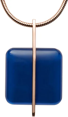 Vista 2 de Skagen Collar con colgante de acero inoxidable de oro rosa para mujer con detalles de cristal o perla