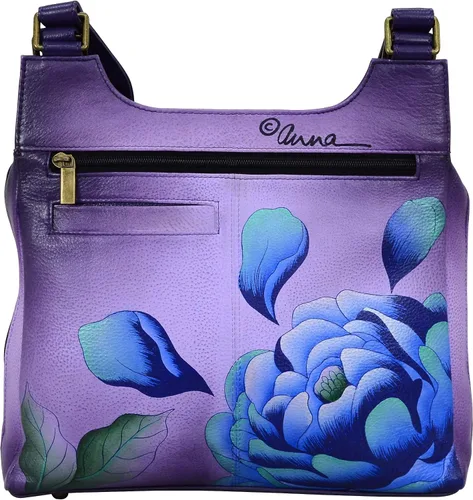 Vista 2 de Anna by Anuschka Organizador Satchel Bolso - Cuero Genuino