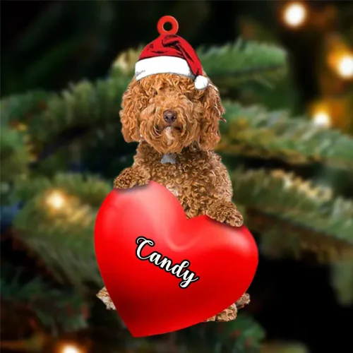 Vista 110 de Adornos de Navidad personalizados para perros, nombre personalizado, adorno de Malamute de Alaska, adornos acrílicos, regalos de Navidad, amantes