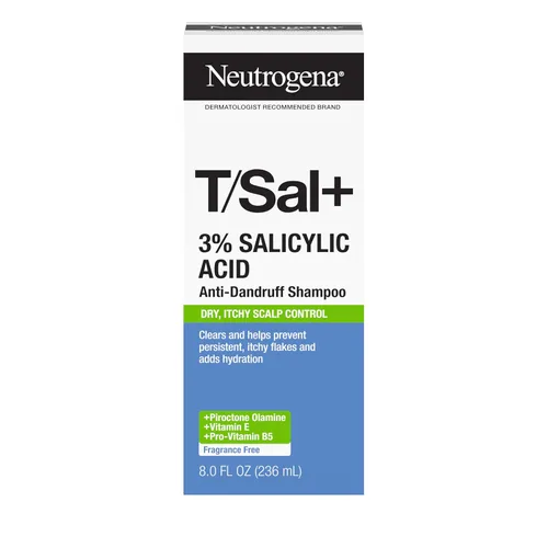 Vista 4 de Neutrogena T/Sal+ Champú anticaspa con ácido salicílico al 3%, 8 onzas líquidas