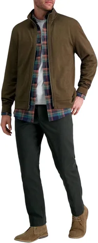 Vista 5 de Haggar Camisa de manga larga con cremallera para hombre