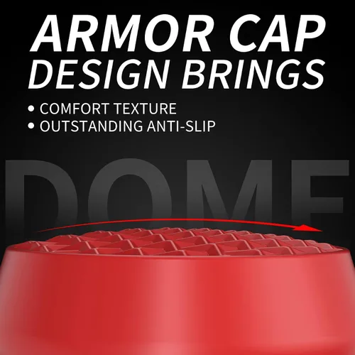 Vista 3 de PlayVital Thumbs Pro ARMOR - Extensor de palanca de mando para controlador ps5, agarre para controlador ps5, 2 domos de elevación alta y 2