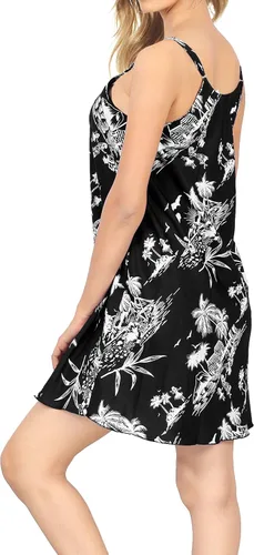 Vista 3 de LA LEELA Camisón con tirantes delgados para mujer