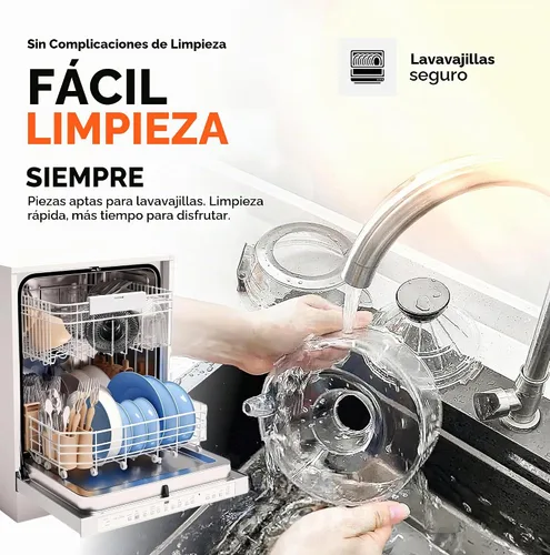 Vista 6 de Eurolux Exprimidor eléctrico de cítricos manos libres, exprimidor de limón y pomelo naranja y lima, fácil de limpiar, 2 tamaños de cono (gris)