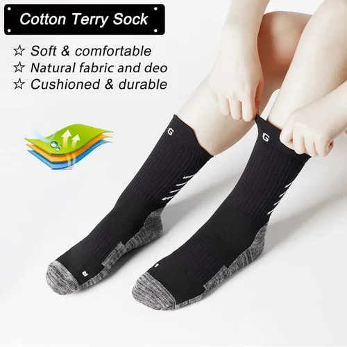 Vista 4 de Calcetines atléticos antideslizantes para hombres y mujeres, calcetines de fútbol antideslizantes para fútbol, baloncesto, yoga, gimnasio
