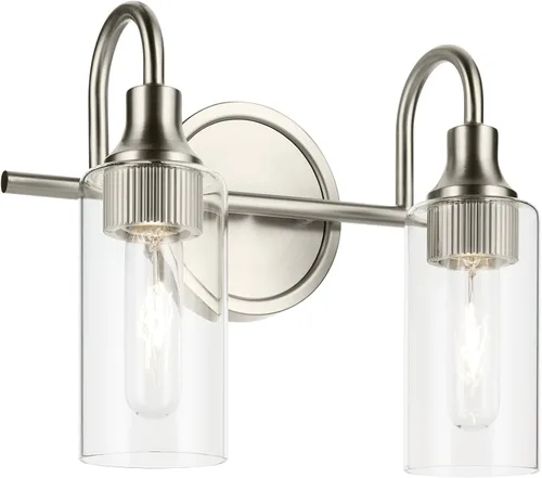Vista 29 de Kichler Kavi - Lámpara de tocador de baño de 3 luces, bronce champán Champagne bronce