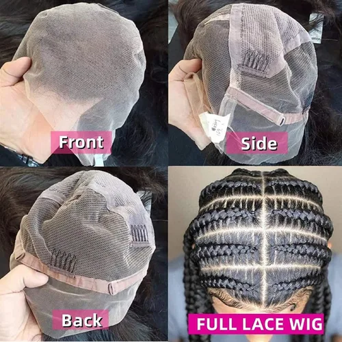Vista 6 de Pelucas de Cabello Humano de Encaje Completo de 10 Pulgadas de Largo Liso HD Peluca de Encaje Completo Se Puede Trenzar Pre Desplumada Con Cabello