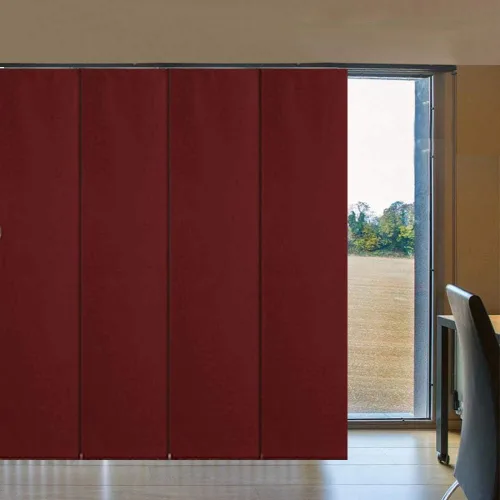 Vista 30 de LETAU - Persianas corredizas 100% opacas con riel, hechas verticalmente para ventanas grandes, puertas corredizas, espacios abiertos y divisores