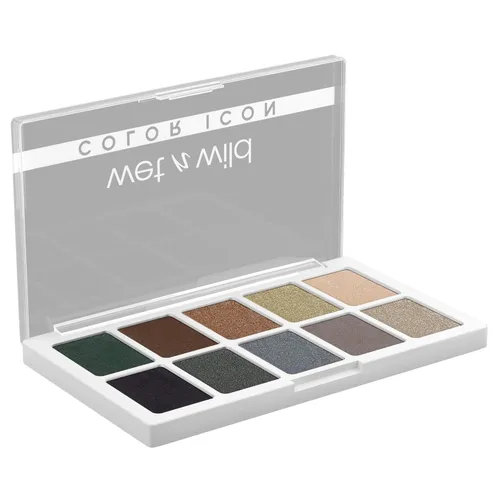 Vista 2 de wet n wild Paleta de maquillaje de sombra de ojos Color Icon de 10 tonos, Blue Lights Off, larga duración, brillante, metálico, brillante, mate