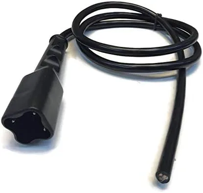 Vista 2 de Kit de conector de enchufe de cargador de 3 pines de 48 V y 3 pines para carrito de golf Yamaha años 2007 y más