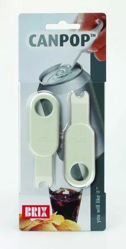 Vista 5 de Brix CanPop abrelatas para bebidas, juego de 2, Multicolor