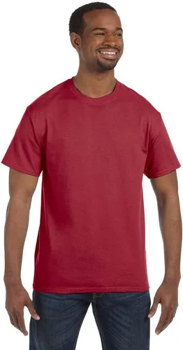 Vista 54 de Jerzees Camiseta pesada con cuello redondo y bolsillo en el pecho para hombre