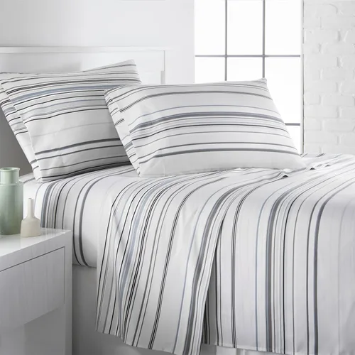 Vista 157 de Southshore Fine Living, Inc. Colección Winter Brush, juego de sábanas de 3 piezas para cama individual, sábana bajera con bolsillo profundo de 14