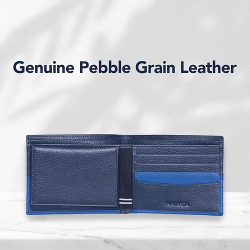 Vista 5 de Nautica Pebble Two-Tone Leather Wallet