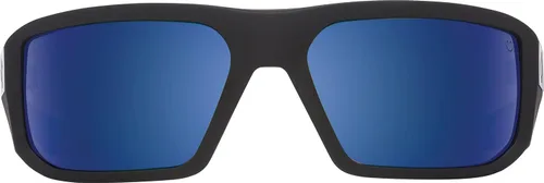 Vista 2 de Spy Gafas de sol rectangulares polarizadas Optic McCoy Negro mate/bronce feliz polar y azul Spectra