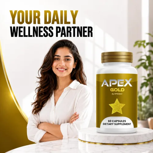 Vista 5 de (1 paquete) Apex Gold, suplemento oficial para el bienestar (60 cápsulas)