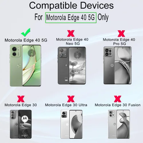 Vista 2 de Ibywind 2 protectores de pantalla para Motorola Edge 40 5G de 6.55 pulgadas, película de TPU flexible, con 1 protector de lente de cámara, 1