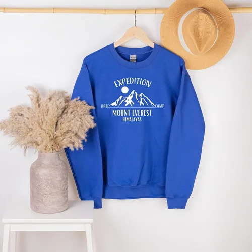 Vista 4 de Handmade Camping Sweatshirts For Womens Himalayas Everest Mount Adventure Life Sweat Winter Fall Hoodies Christmas Gifts Sweater Crewneck