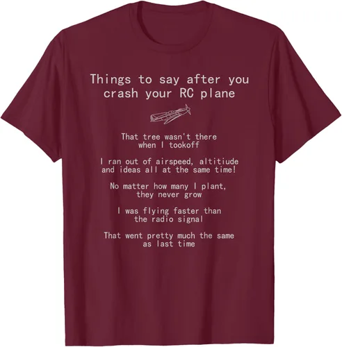 Vista 15 de Cosas que decir cuando te estrellas con tu camiseta RC Plane hobby